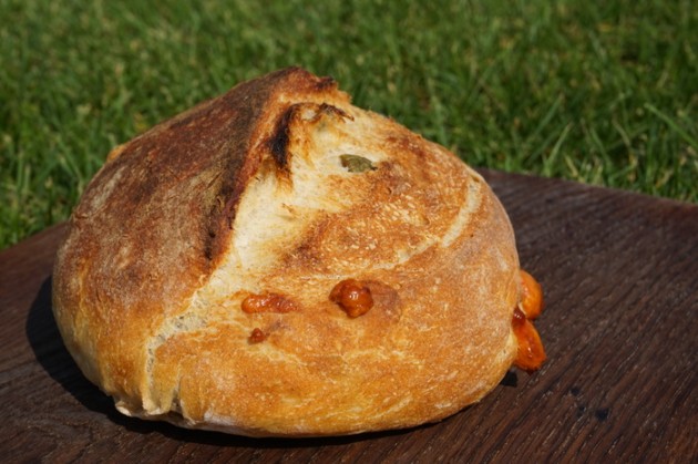 Хлеб с пармезаном и оливками, 550 гр.